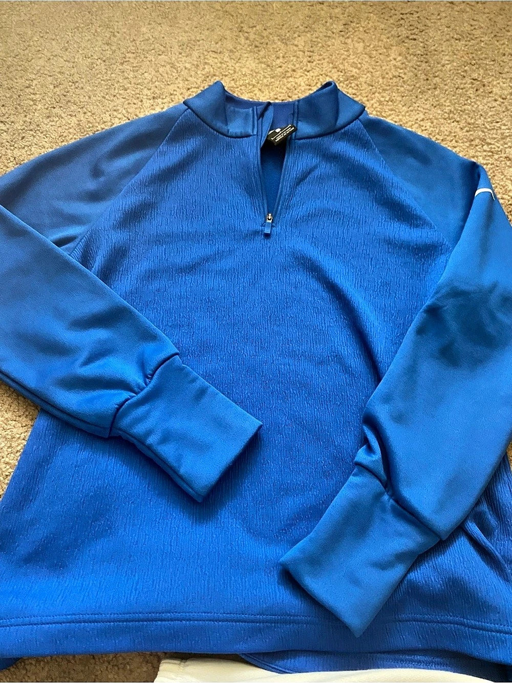 Nike Women's Therma Victory 1/2 Zip Golf Pullover Royal Blue Small CU0817-480 EU